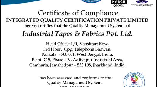 ISO9000 Certificate