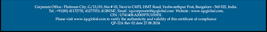 ISO9000 Certificate